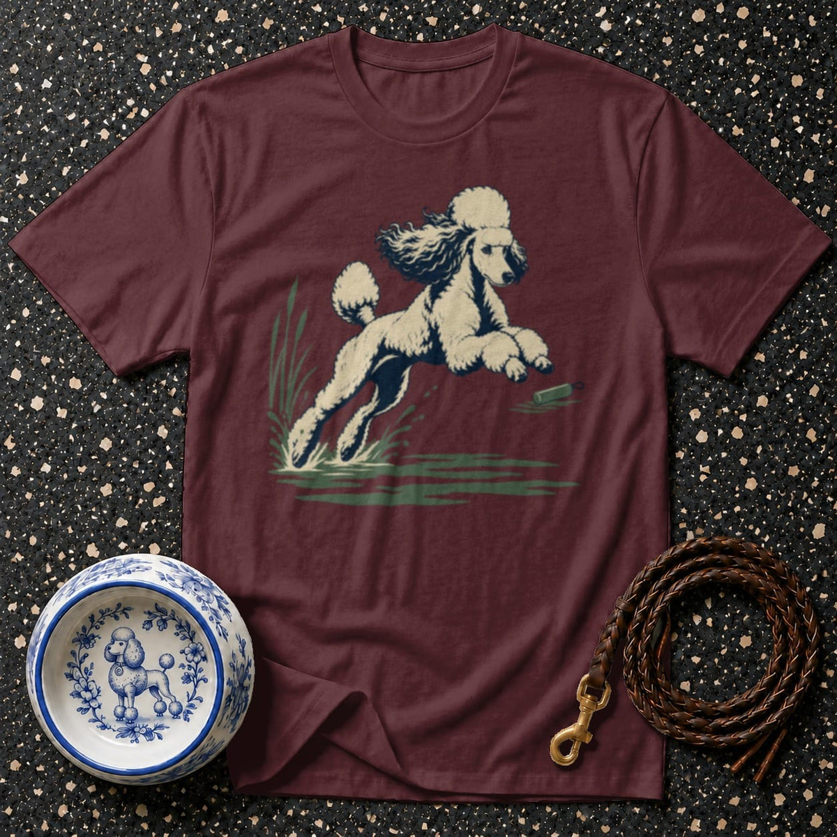 T-shirt Vintage Water Retriever Poodle T-Shirt Vintage Poodle T-Shirt | Retro Dog Graphic Tee