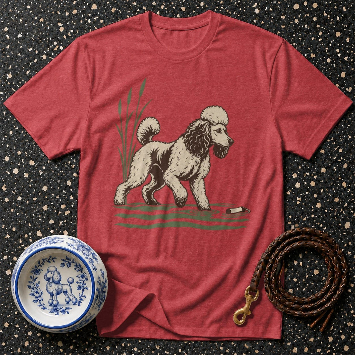 T-shirt Vintage Sporting Poodle T-Shirt Poodle T-Shirt | Premium Dog Apparel