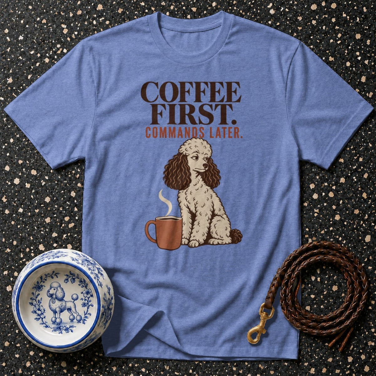 T-shirt Coffee First Poodle T-Shirt Coffee First Poodle T-Shirt | Premium Dog Apparel