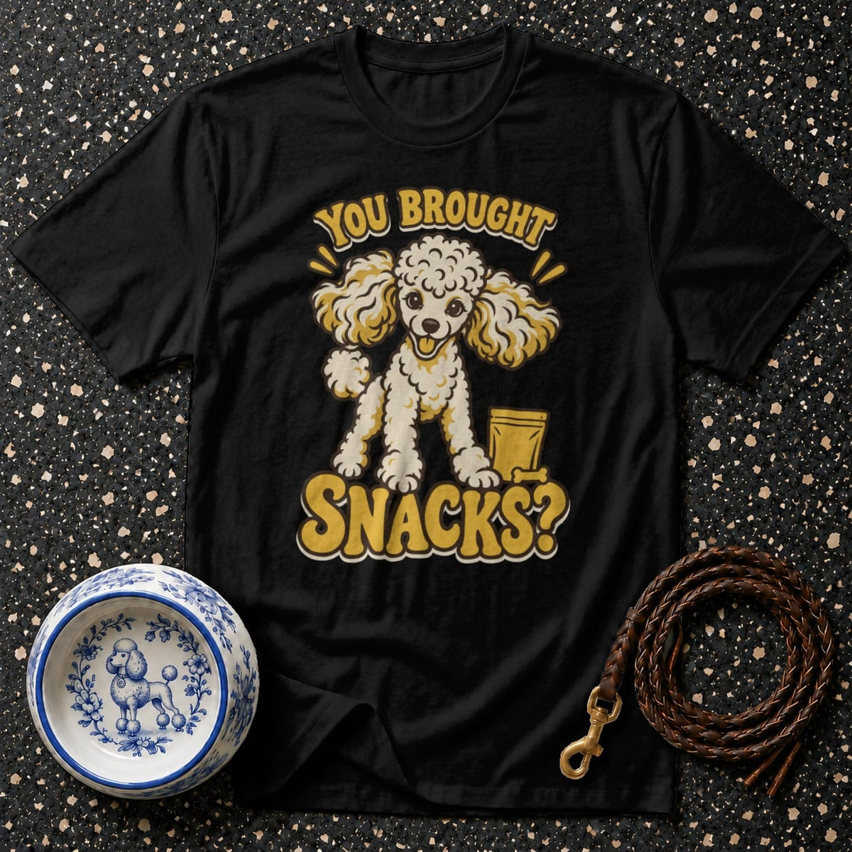 T-shirt Retro Poodle Snacks T-Shirt You Brought Snacks? Poodle T-Shirt | Premium Dog Apparel