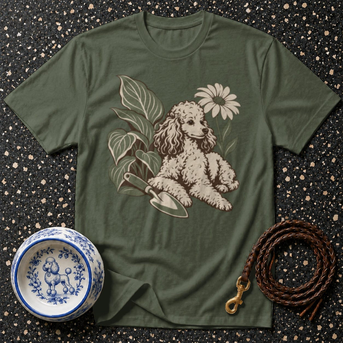 T-shirt Botanical Poodle Garden T-Shirt Poodle Garden T-Shirt | Premium Dog Apparel
