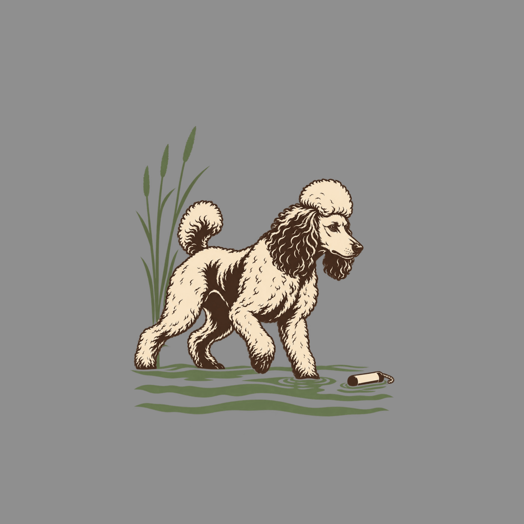 T-shirt Vintage Sporting Poodle T-Shirt Poodle T-Shirt | Premium Dog Apparel