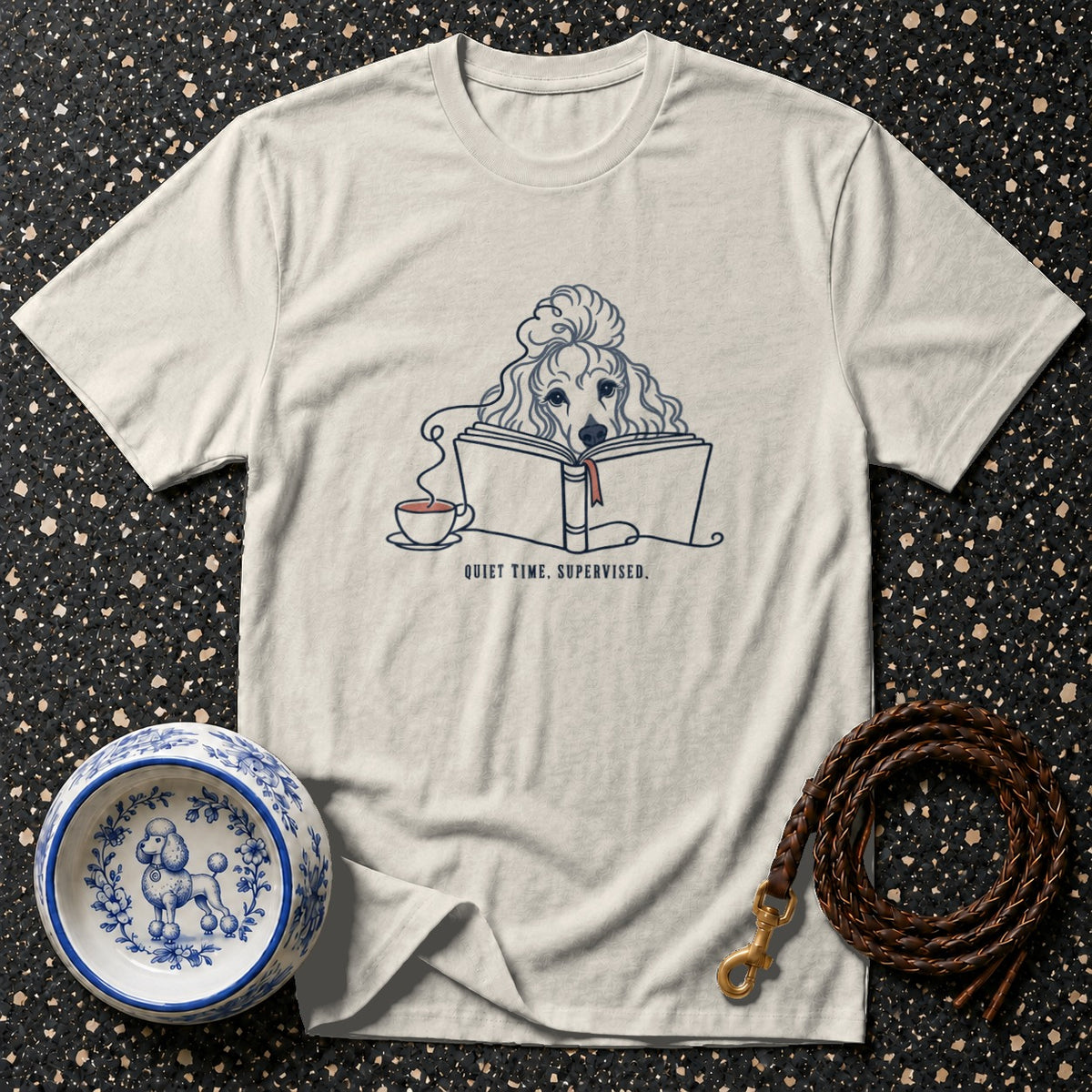 Supervised Quiet Time Poodle T-Shirt