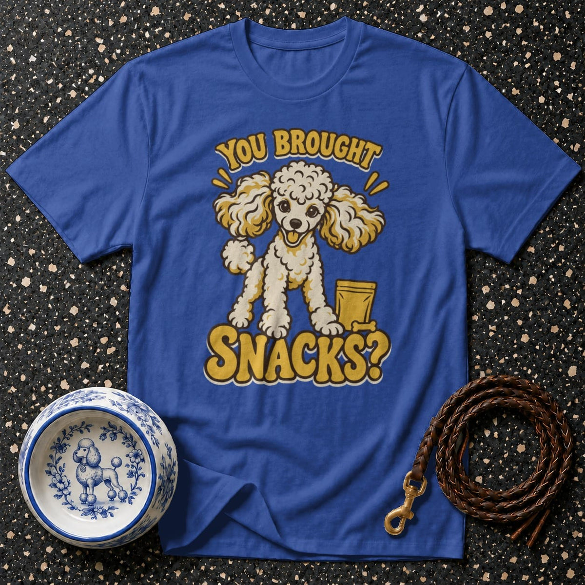 T-shirt Retro Poodle Snacks T-Shirt You Brought Snacks? Poodle T-Shirt | Premium Dog Apparel