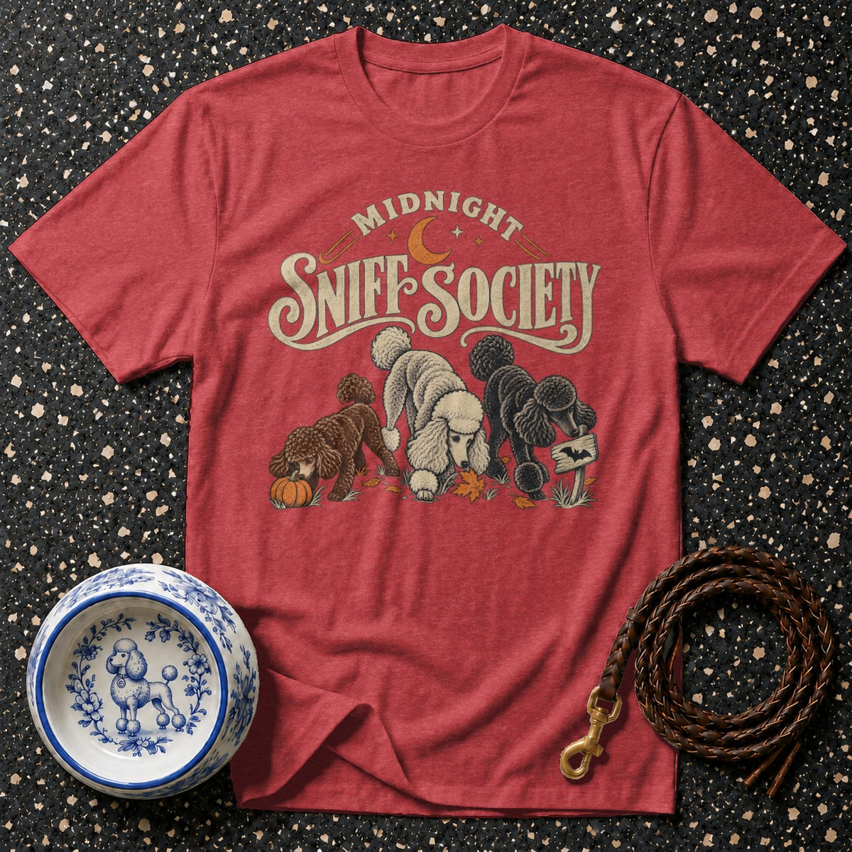 Midnight Sniff Society Poodle T-Shirt