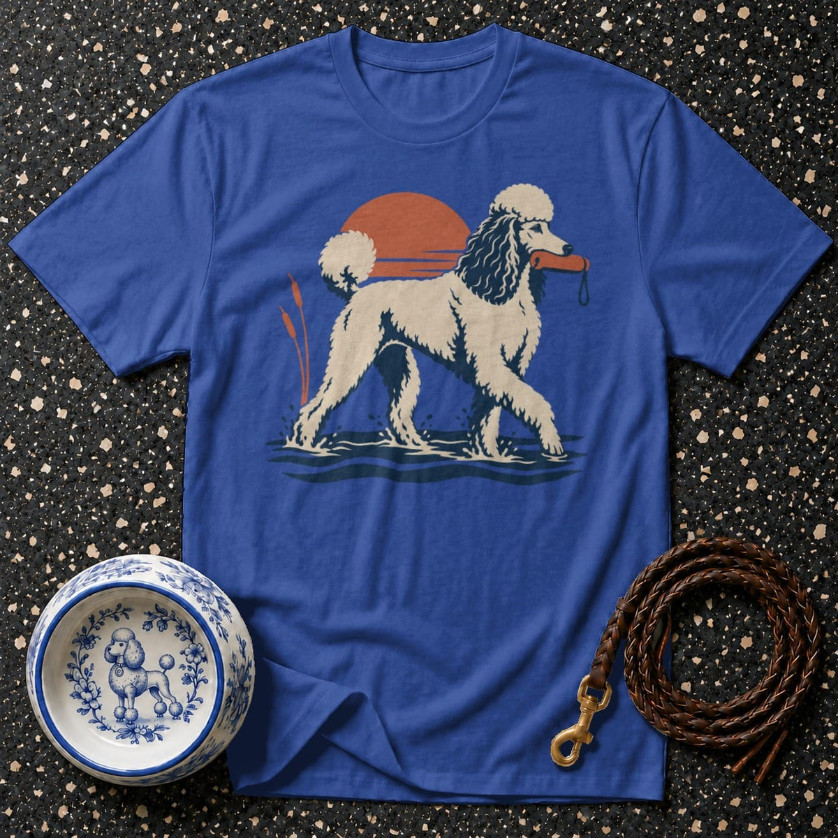 T-shirt Retro Poodle Retriever T-Shirt Vintage Poodle T-Shirt | Retro Dog Graphic Tee