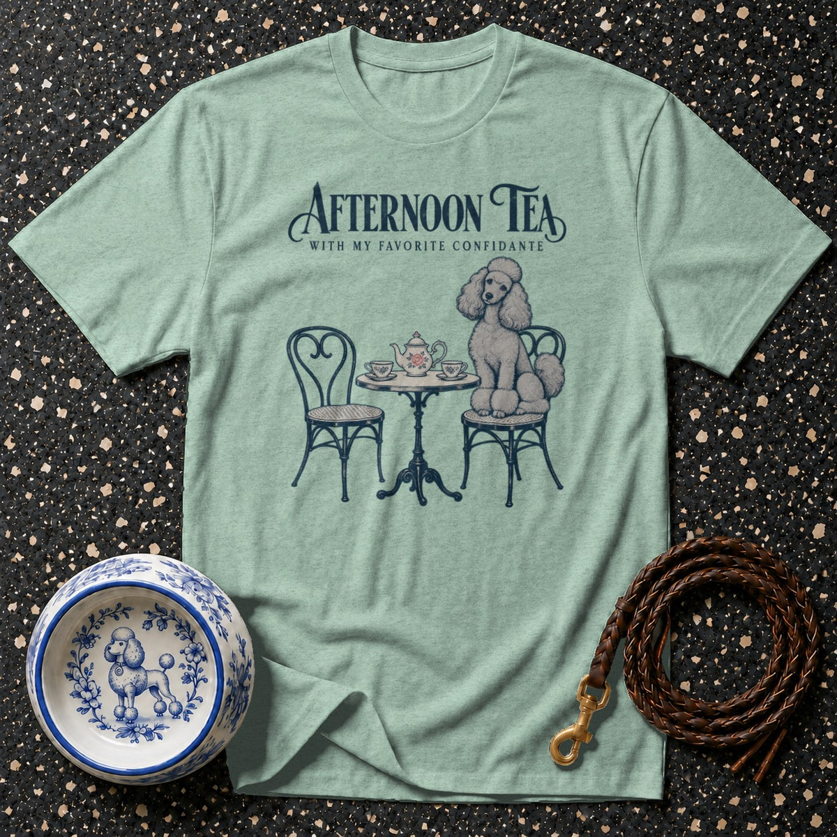 Afternoon Tea Poodle T-Shirt
