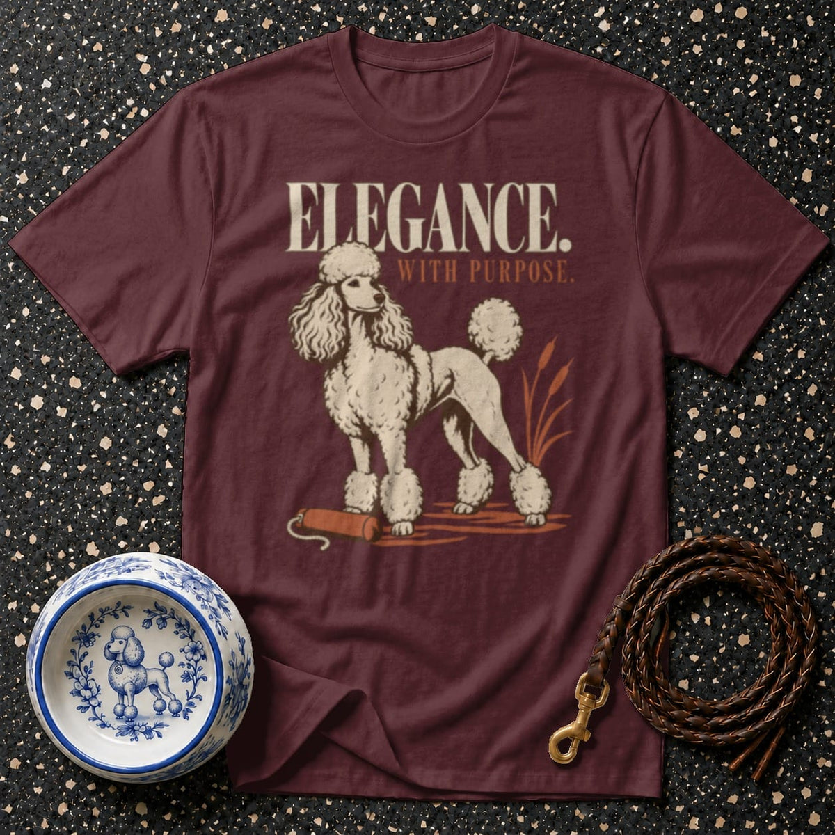 T-shirt Elegance With Purpose Poodle T-Shirt Poodle "Elegance with Purpose" T-Shirt | Premium Apparel