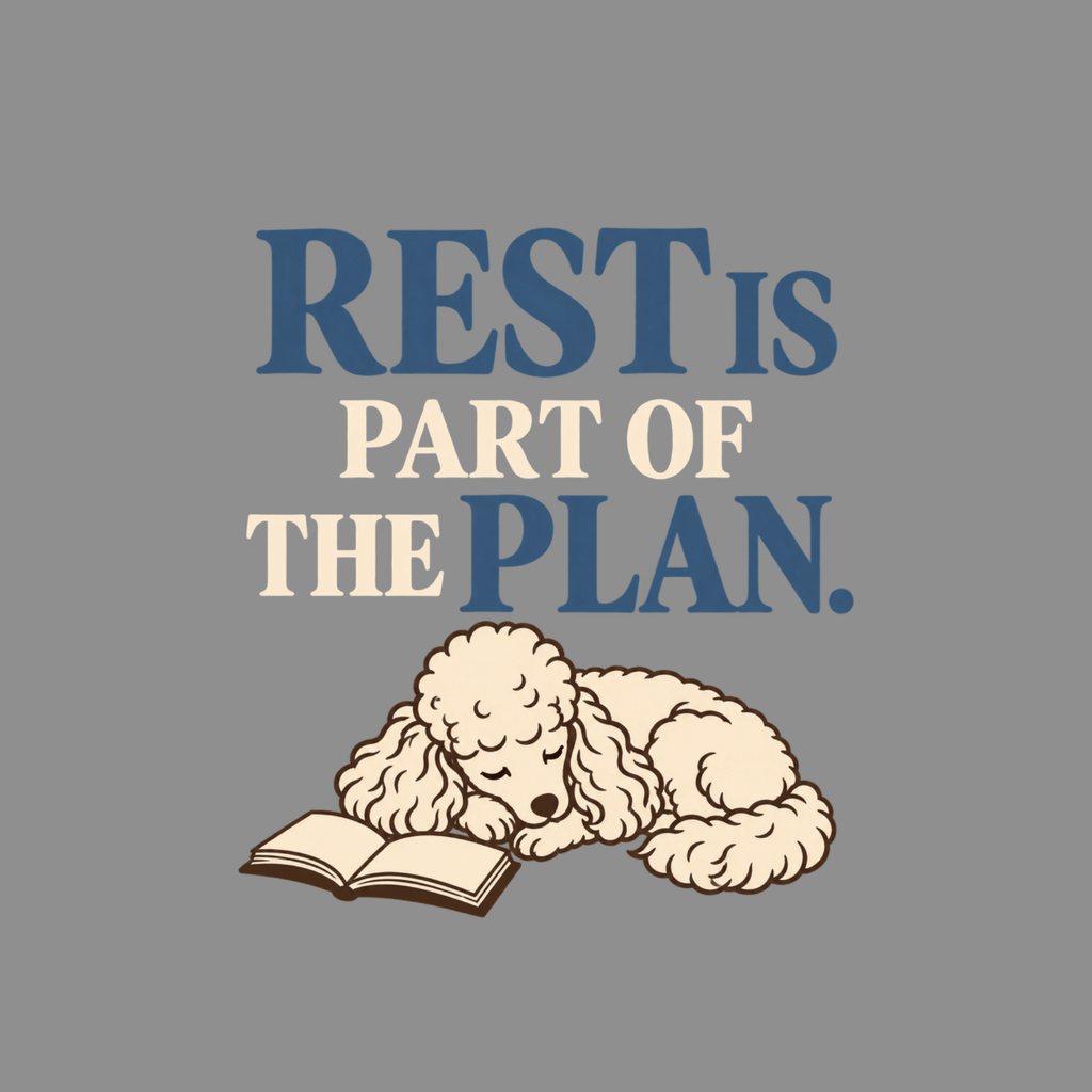 T-shirt Rest Is The Plan Poodle T-Shirt Rest is Part of the Plan T-Shirt | Poodle Lover Gift