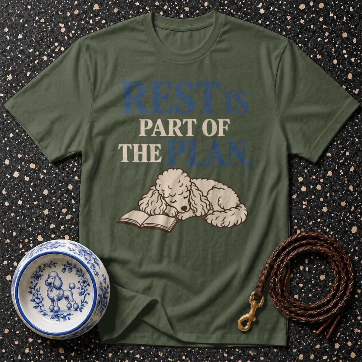 T-shirt Rest Is The Plan Poodle T-Shirt Rest is Part of the Plan T-Shirt | Poodle Lover Gift