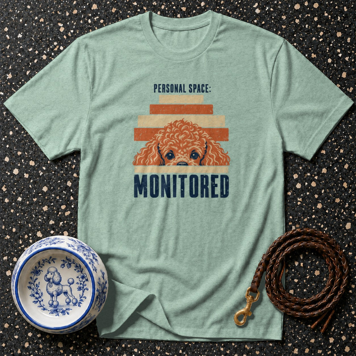 Personal Space Monitored Poodle T-Shirt