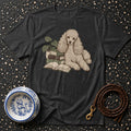 T-shirt Vintage Bookworm Poodle T-Shirt Poodle Reading T-Shirt | Book Lover Apparel