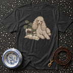 T-shirt Vintage Bookworm Poodle T-Shirt Poodle Reading T-Shirt | Book Lover Apparel