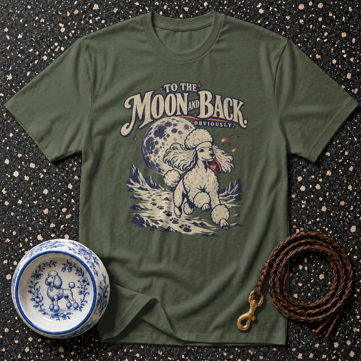 Moon And Back Poodle T-Shirt