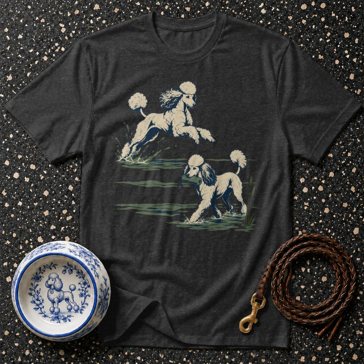 T-shirt Vintage Hunting Poodle T-Shirt Poodle T-Shirt | Dog Lover Gift