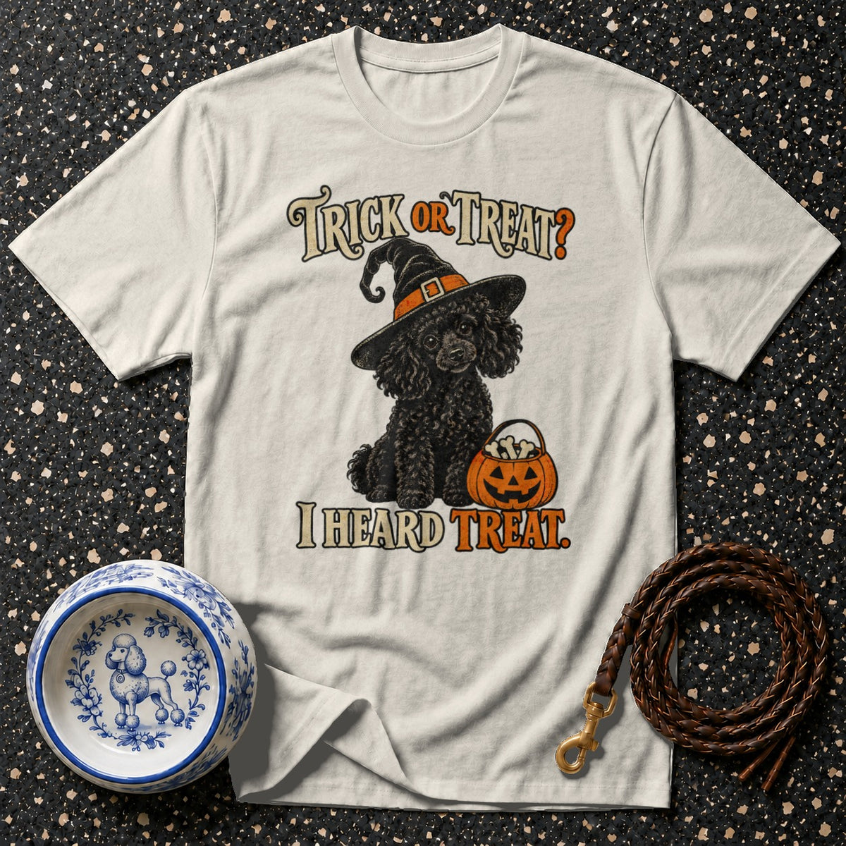 Trick Or Treat Poodle T-Shirt