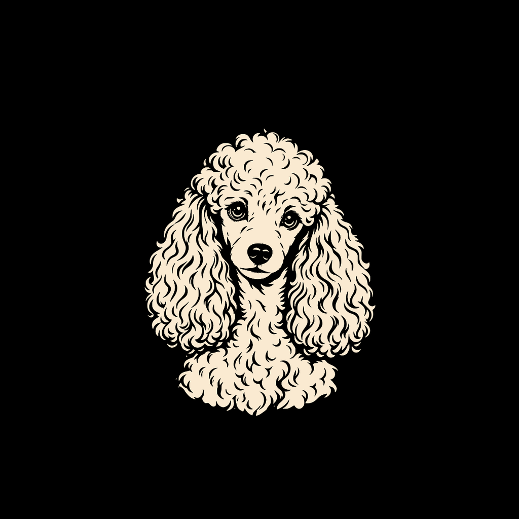 T-shirt Chic Poodle Portrait T-Shirt Poodle Portrait T-Shirt | Premium Dog Apparel