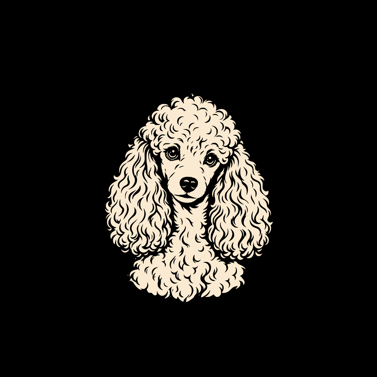 T-shirt Chic Poodle Portrait T-Shirt Poodle Portrait T-Shirt | Premium Dog Apparel