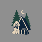 T-shirt Poodle Wanderlust Camping Tee Poodle Camping Graphic T-Shirt | Adventure Dog Apparel