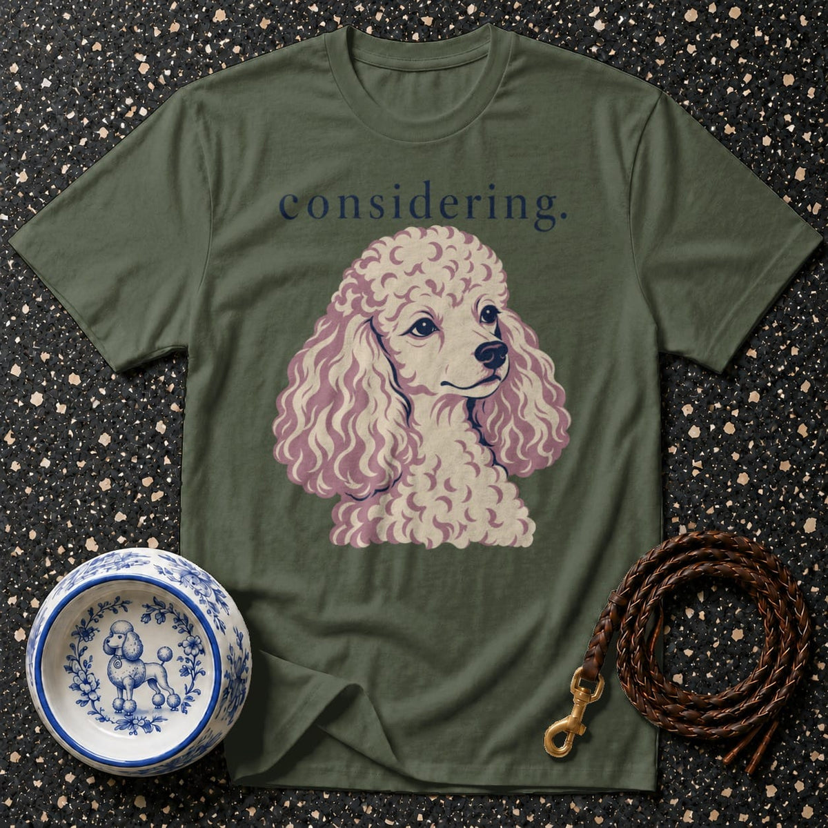 T-shirt Considering Poodle T-Shirt Poodle 'Considering' T-Shirt | Premium Dog Apparel