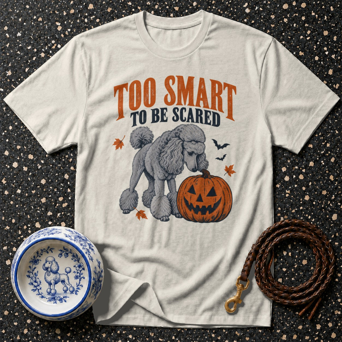 Too Smart Halloween Poodle T-Shirt