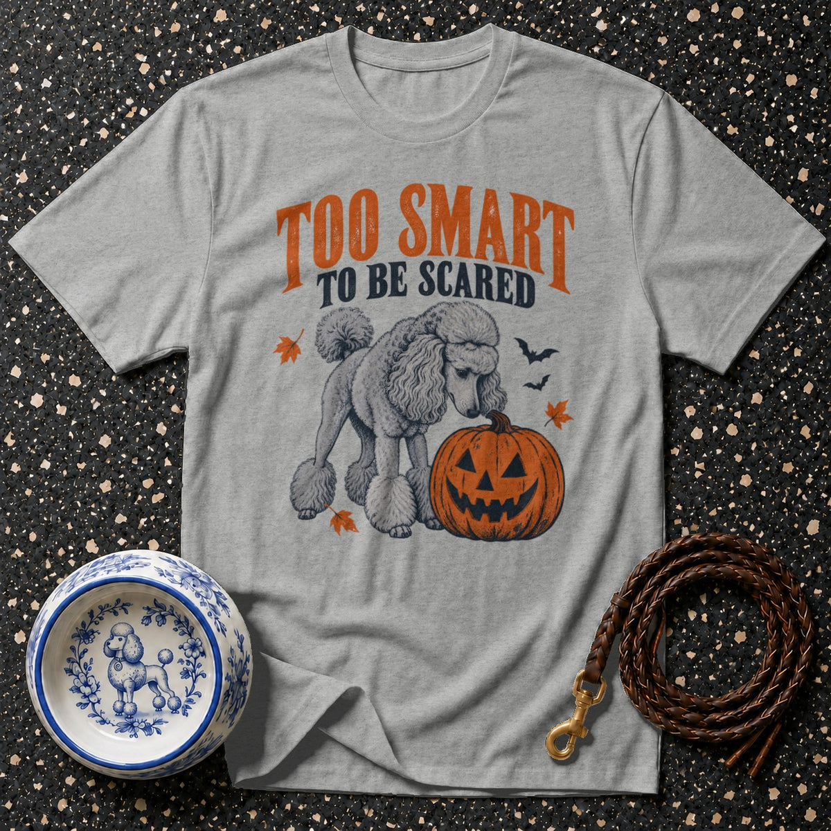 Too Smart Halloween Poodle T-Shirt
