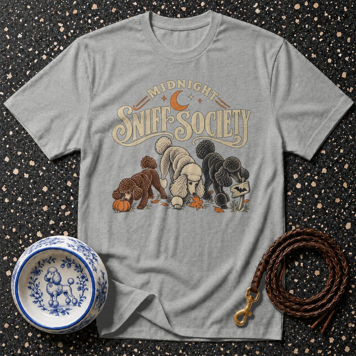 Midnight Sniff Society Poodle T-Shirt