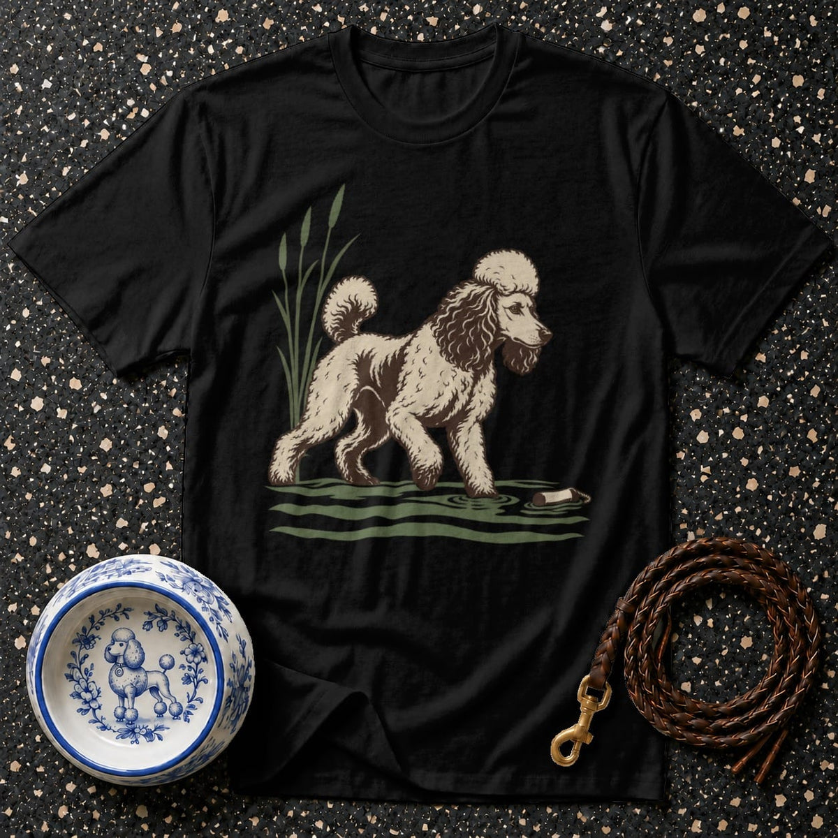 T-shirt Vintage Sporting Poodle T-Shirt Poodle T-Shirt | Premium Dog Apparel