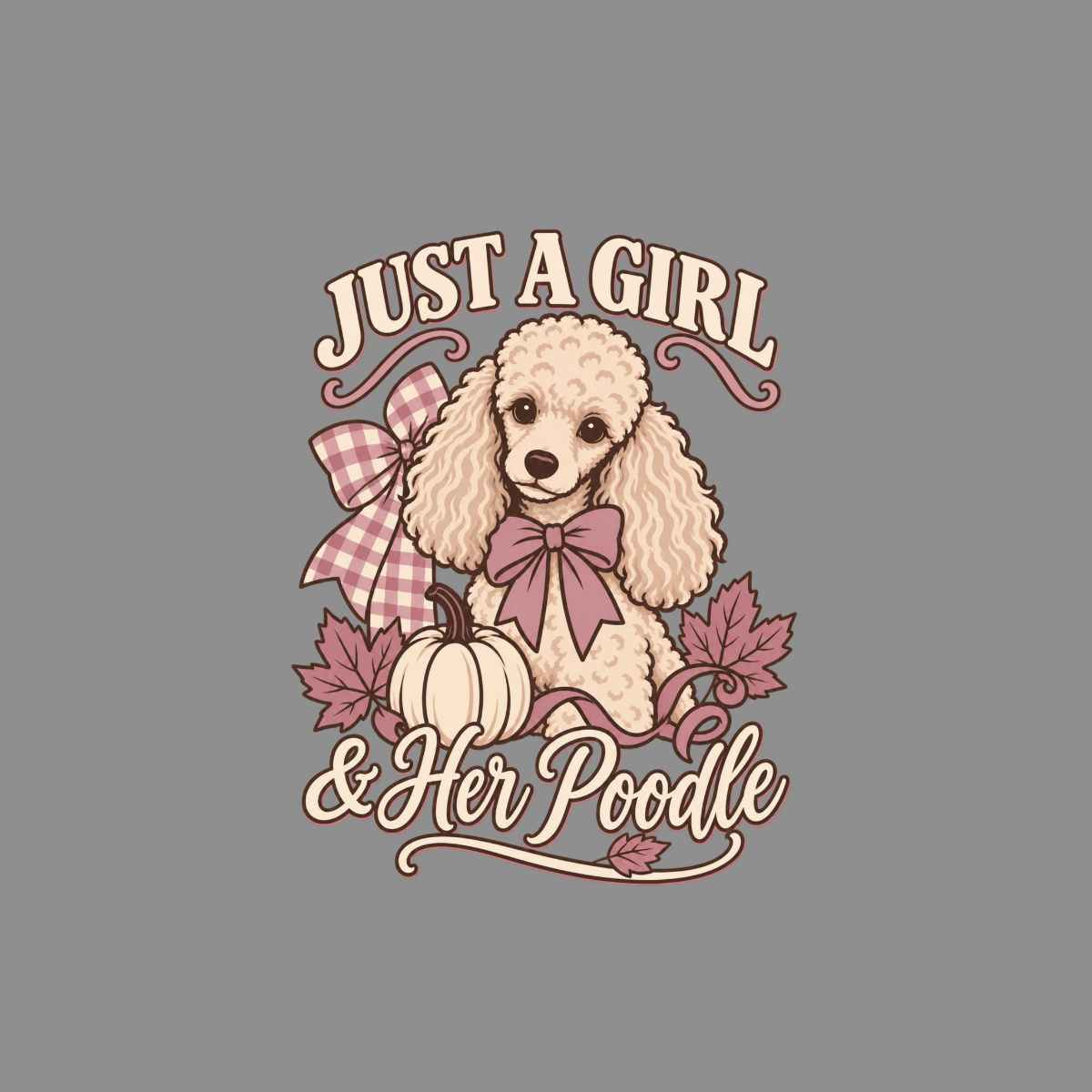 T-shirt Girl And Her Poodle T-Shirt Poodle Mom T-Shirt | Just a Girl & Her Poodle