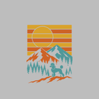 T-shirt Adventure Poodle Sunset T-Shirt Poodle Mountain Sunset T-Shirt | Premium Dog Apparel