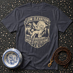 Poodle's High Expectations Adventure T-Shirt Low Elevation High Expectations Poodle T-Shirt | Premium App