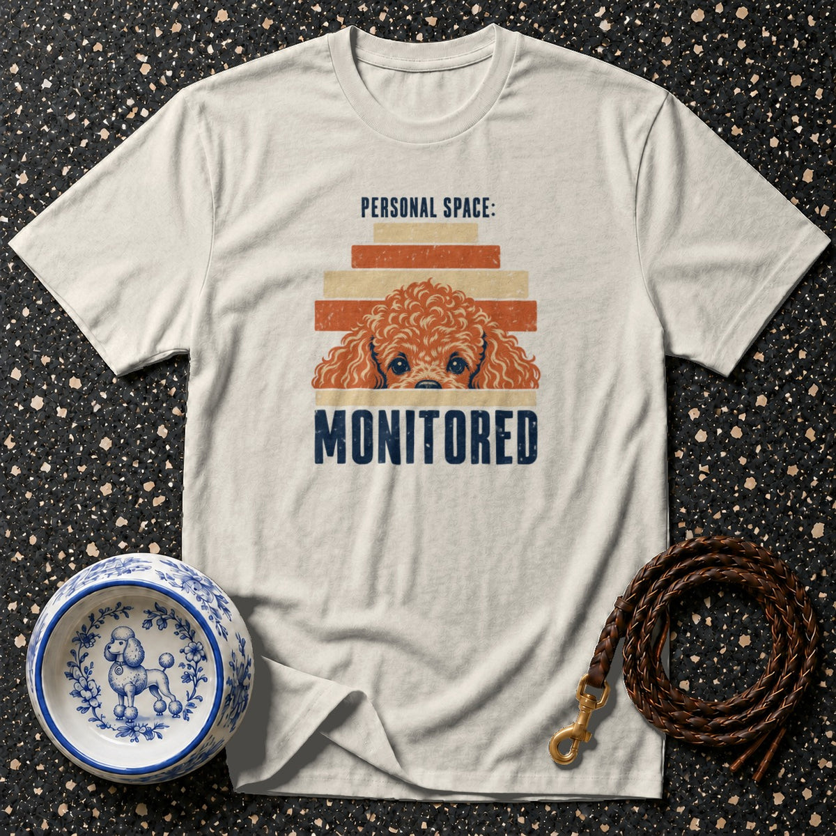 Personal Space Monitored Poodle T-Shirt
