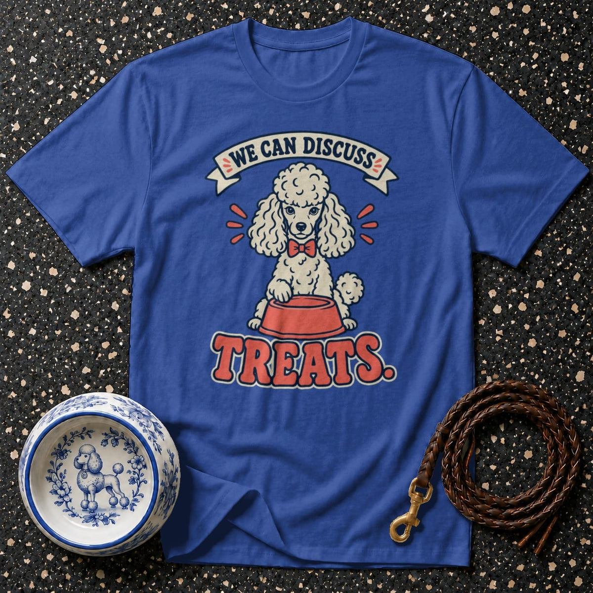 T-shirt Let's Discuss Treats Poodle T-Shirt Poodle Treats T-Shirt | Premium Pet Apparel