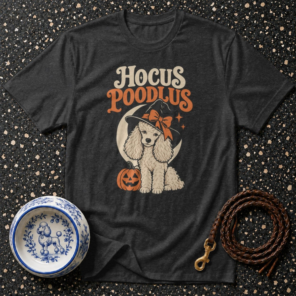 T-shirt Hocus Poodlus Halloween T-Shirt Hocus Poodlus Halloween T-Shirt | Poodle Witch Shirt