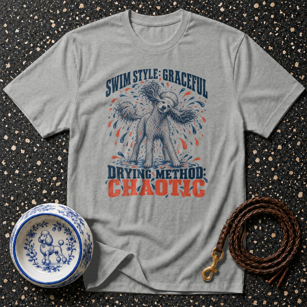 Graceful Chaotic Poodle T-Shirt