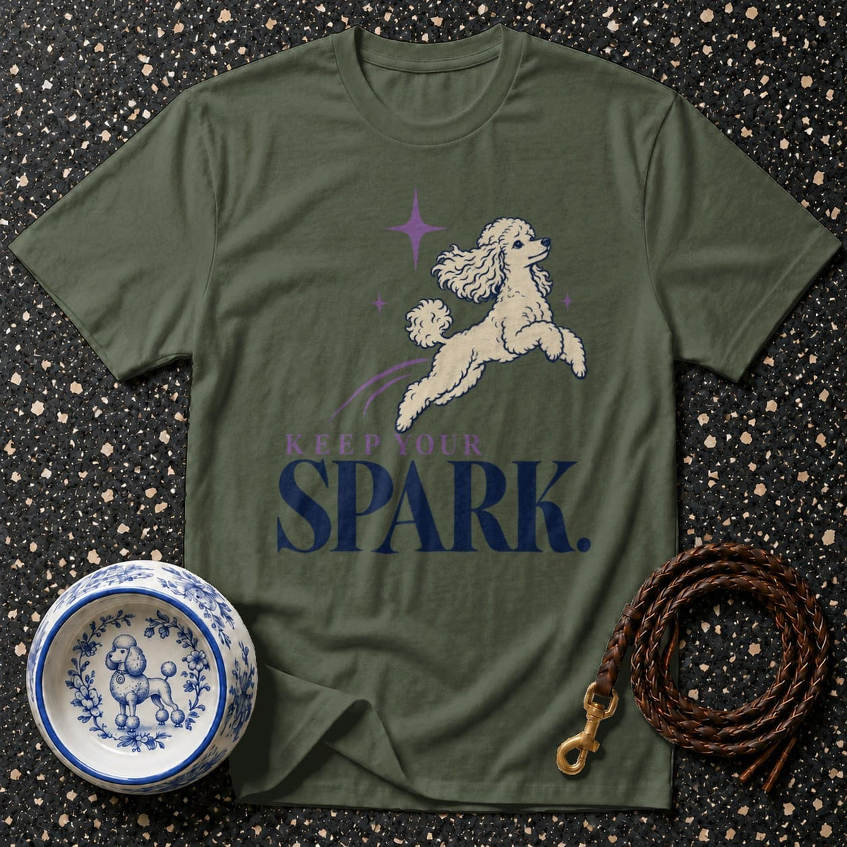 T-shirt Keep Your Spark Poodle T-Shirt Keep Your Spark Poodle T-Shirt | Premium Dog Apparel