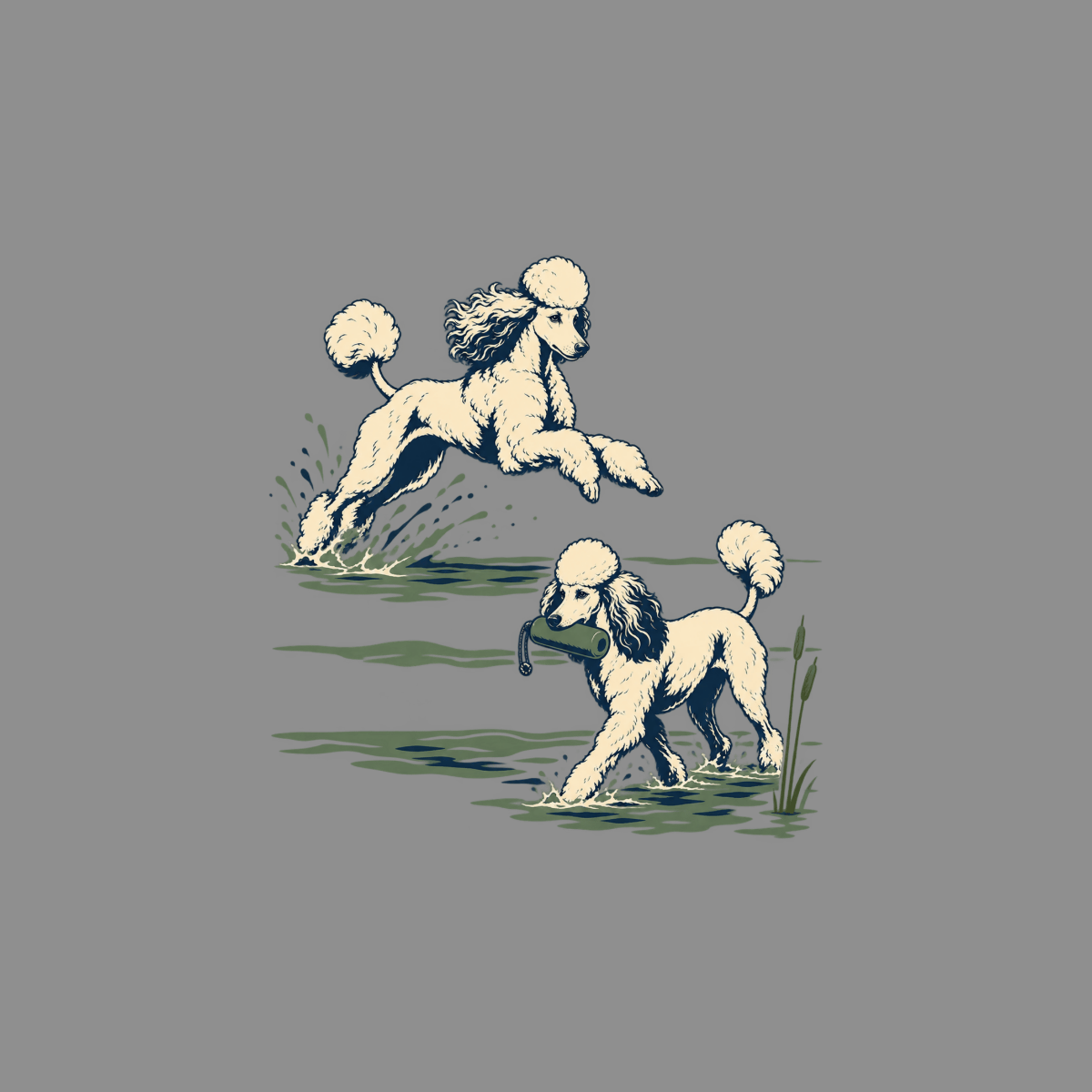 T-shirt Vintage Hunting Poodle T-Shirt Poodle T-Shirt | Dog Lover Gift