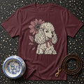 T-shirt Vintage Floral Poodle T-Shirt Poodle Floral T-Shirt | Premium Dog Apparel