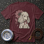 T-shirt Vintage Floral Poodle T-Shirt Poodle Floral T-Shirt | Premium Dog Apparel