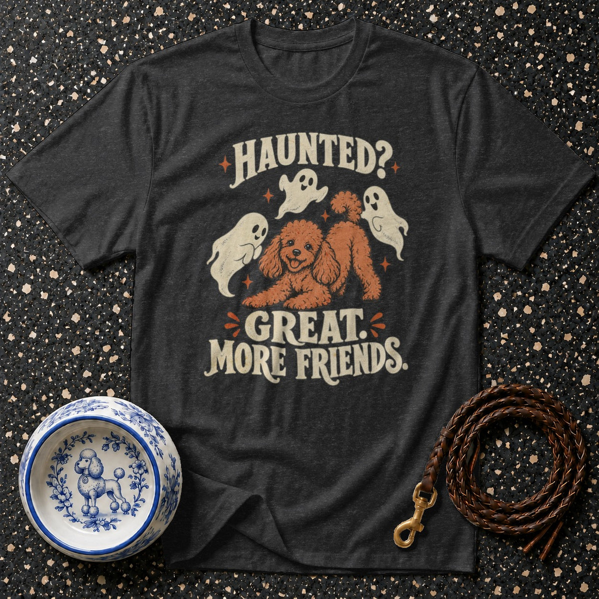 Haunted Poodle Friends T-Shirt