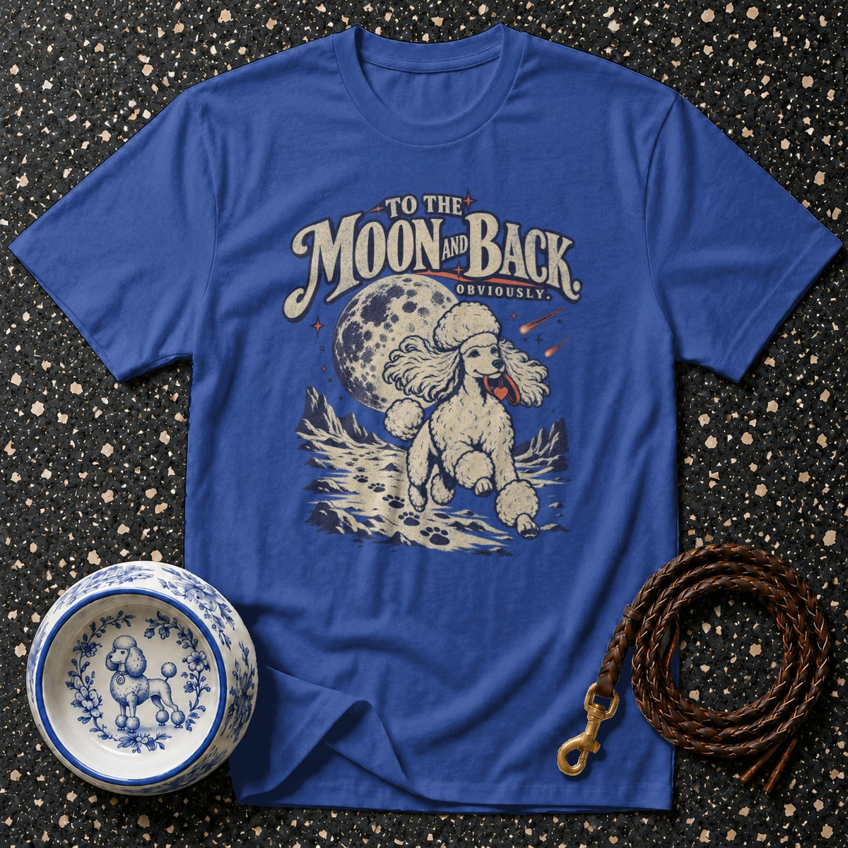 Moon And Back Poodle T-Shirt