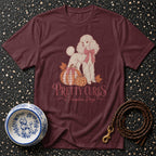 T-shirt Pretty Curls Fall Poodle T-Shirt Poodle Pumpkin Patch T-Shirt | Pretty Pups Apparel