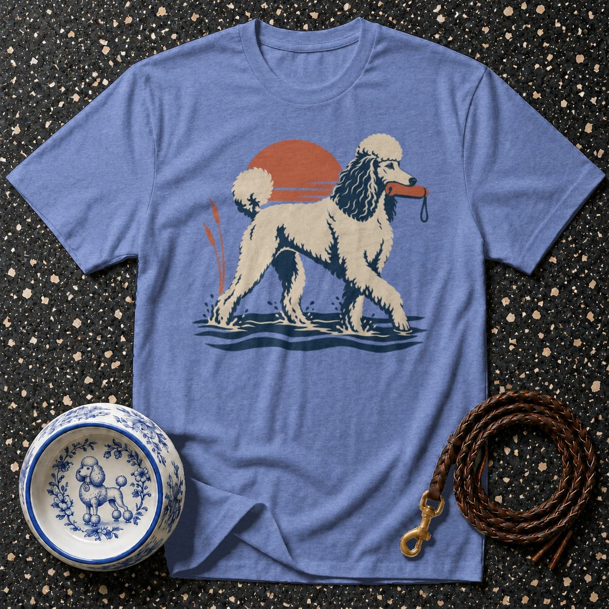 T-shirt Retro Poodle Retriever T-Shirt Vintage Poodle T-Shirt | Retro Dog Graphic Tee