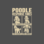 Poodle Priorities Graphic T-Shirt Poodle Response Times T-shirt | Dog Lover Gift