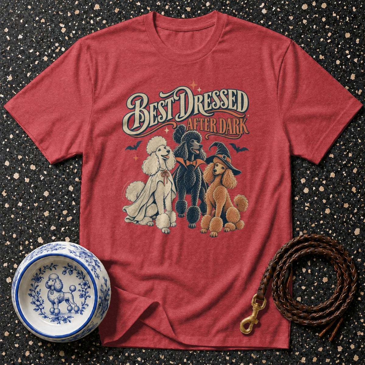 Best Dressed After Dark Poodle T-Shirt
