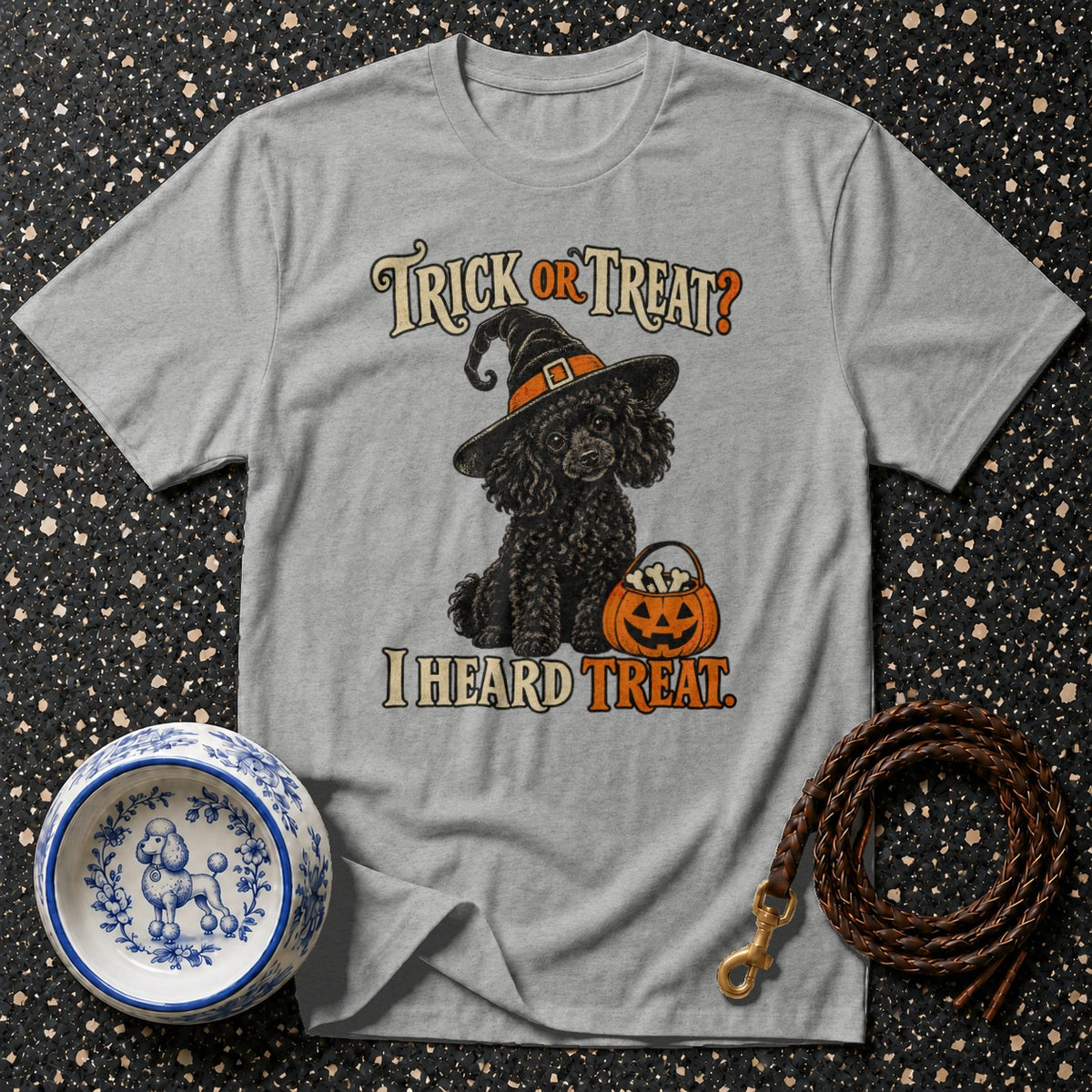 Trick Or Treat Poodle T-Shirt