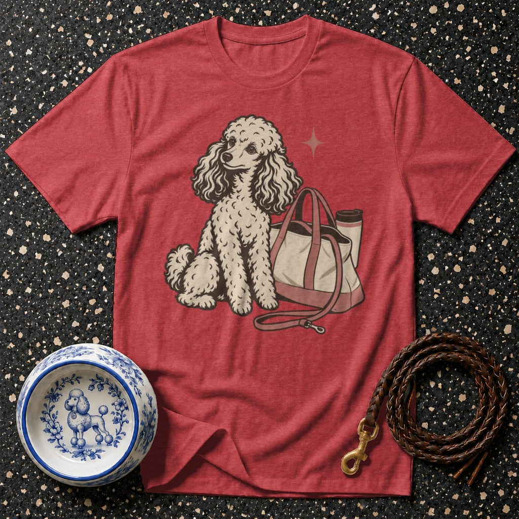 T-shirt Chic Poodle Outing T-Shirt Poodle Lover T-Shirt | Adorable Dog Graphic Tee