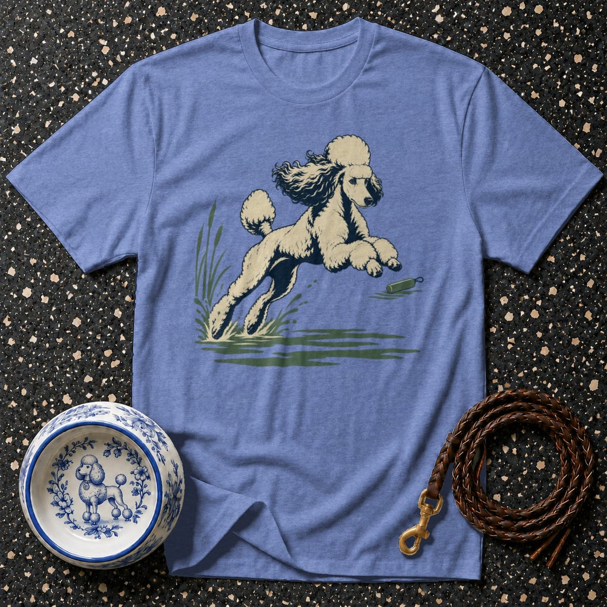 T-shirt Vintage Water Retriever Poodle T-Shirt Vintage Poodle T-Shirt | Retro Dog Graphic Tee
