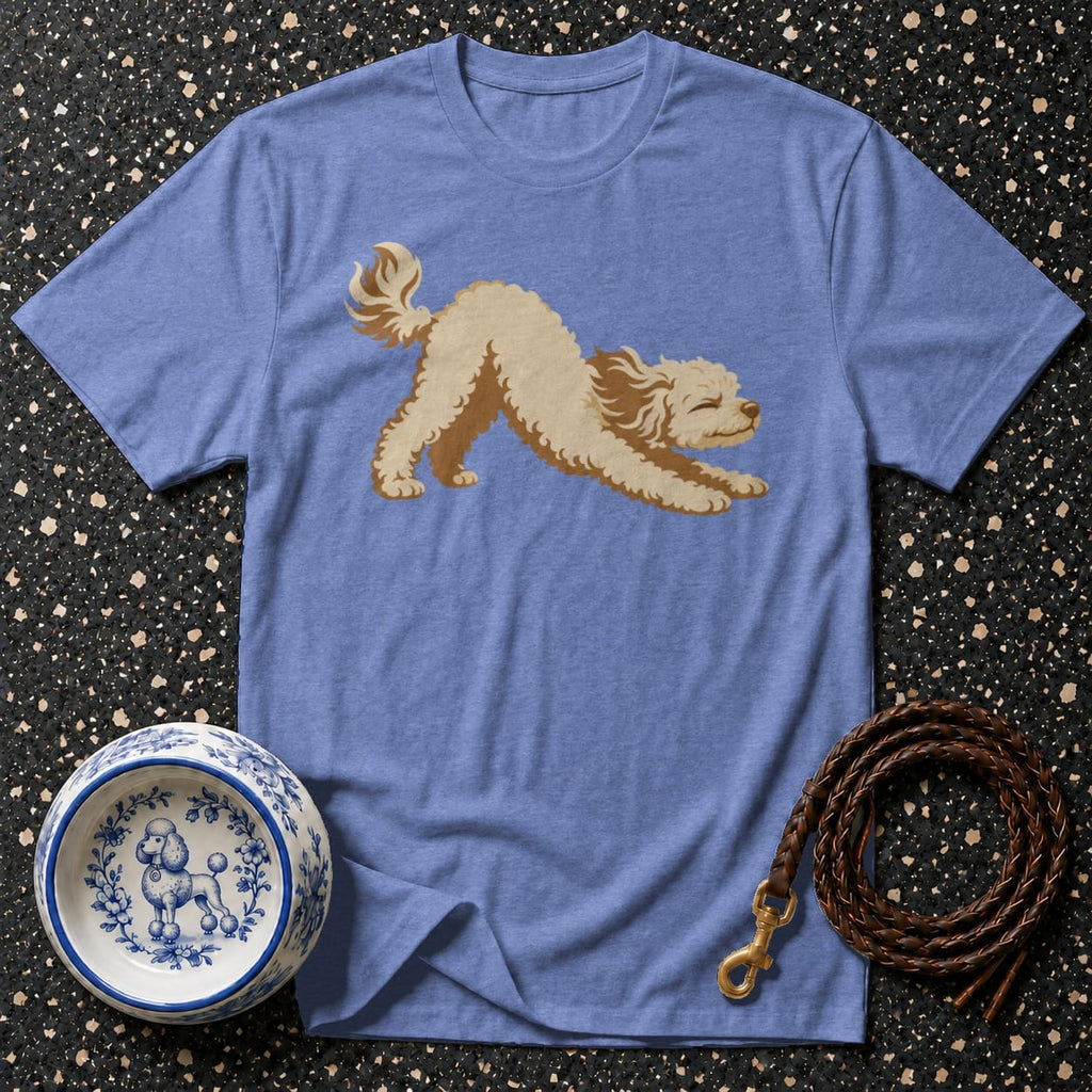 T-shirt Morning Stretch Poodle T-Shirt Playful Poodle T-Shirt | Premium Dog Apparel