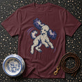 T-shirt Playful Dancing Poodle T-Shirt Poodle Art T-Shirt | Premium Dog Apparel